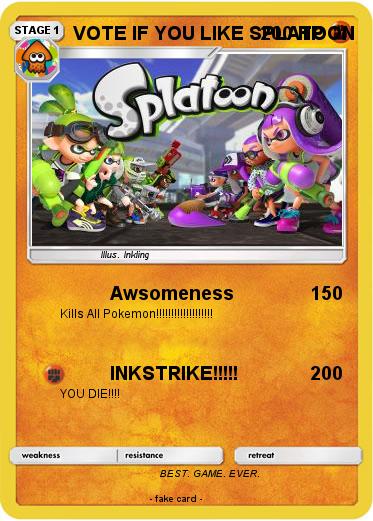 Pokemon VOTE IF YOU LIKE SPLATOON