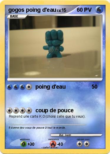 Pokemon gogos poing d'eau