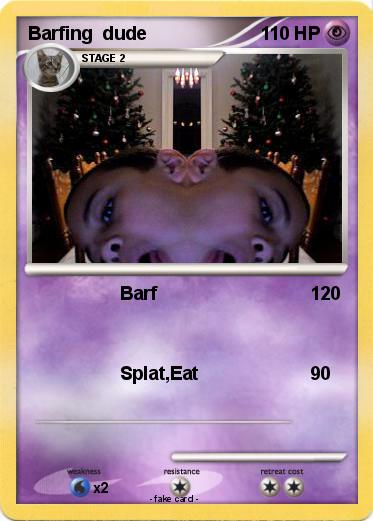 Pokemon Barfing  dude