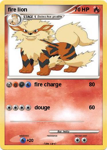 Pokemon fire lion
