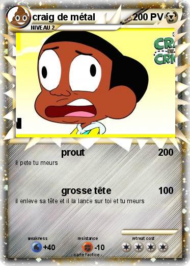 Pokemon craig de métal