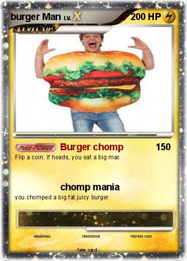 Pokemon burger Man