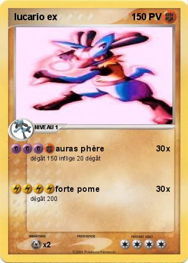 Pokemon lucario ex