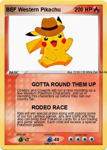 Pokemon BEF Western Pikachu