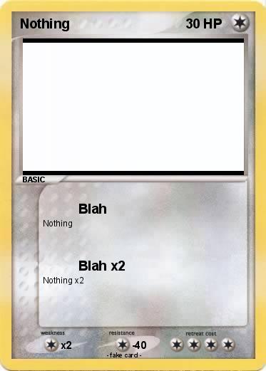 Pokemon Nothing