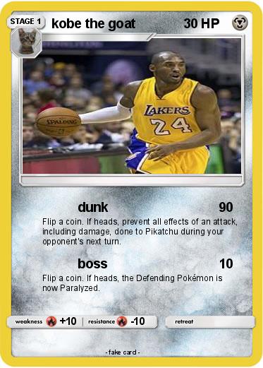 Pokemon kobe the goat