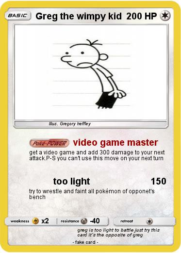 Pokemon Greg the wimpy kid