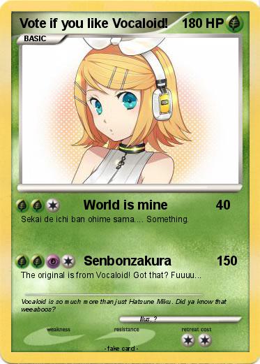 Pokemon Vote if you like Vocaloid!