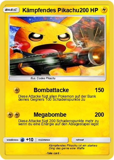 Pokemon Kämpfendes Pikachu