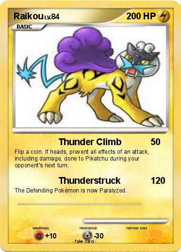 Pokemon Raikou