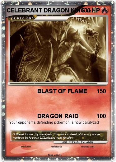 Pokemon CELEBRANT DRAGON KING