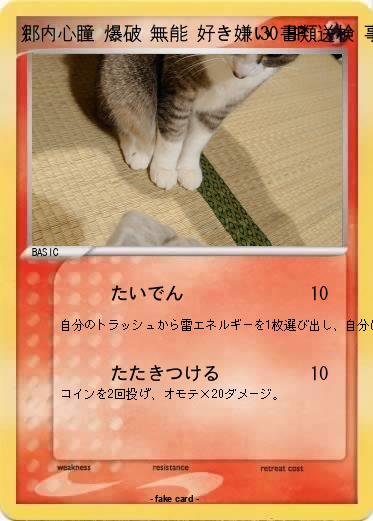 Pokemon 郷内心瞳 爆破 無能 好き嫌い 書類送検 事故 不評 ヘイト 放射能 掘られた 迷惑メール 迷惑fax