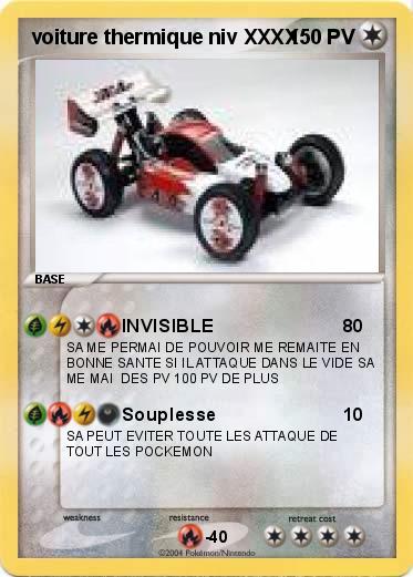 Pokemon voiture thermique niv XXXX