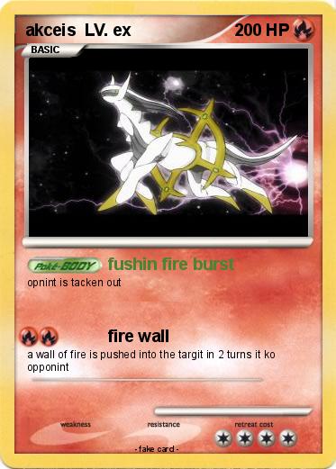 Pokemon akceis  LV. ex