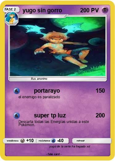 Pokemon yugo sin gorro