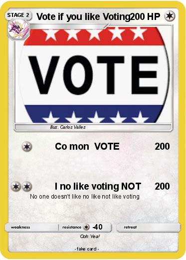 Pokemon Vote if you like Voting