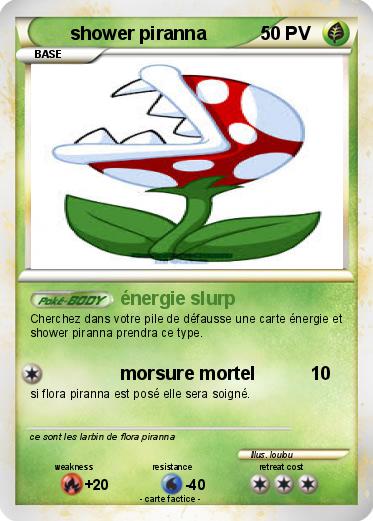 Pokemon shower piranna