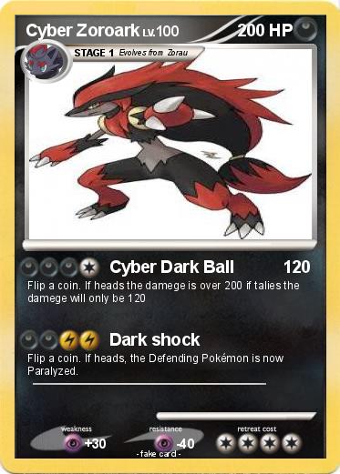Pokemon Cyber Zoroark