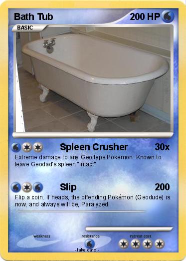 Pokemon Bath Tub