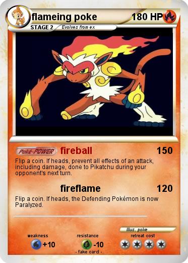 Pokemon flameing poke