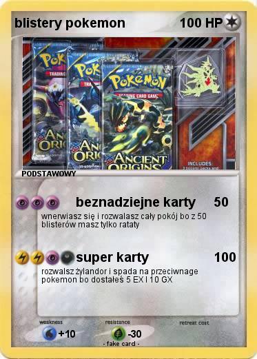 Pokemon blistery pokemon