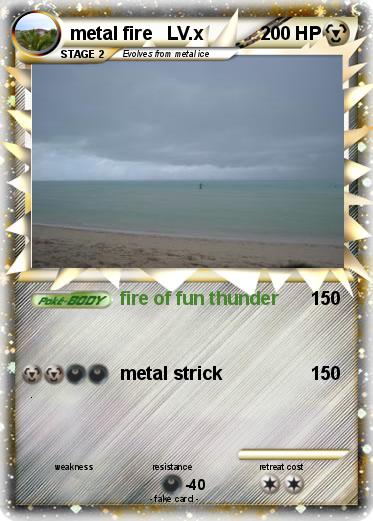 Pokemon metal fire   LV.x
