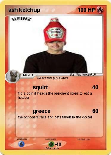Pokemon ash ketchup