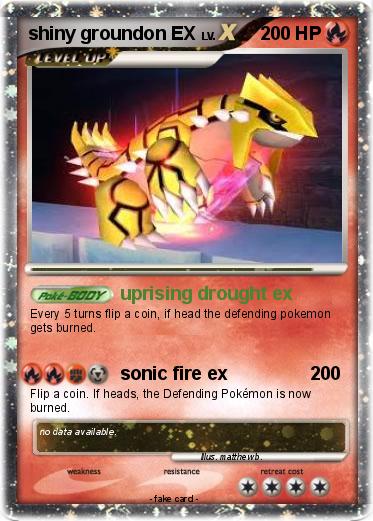 Pokemon shiny groundon EX