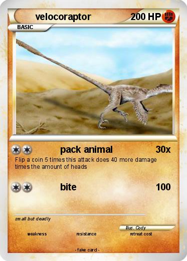 Pokemon velocoraptor