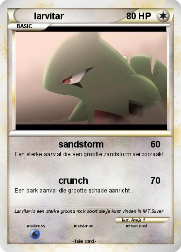 Pokemon larvitar