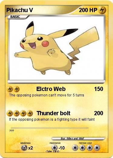 Pokemon Pikachu V