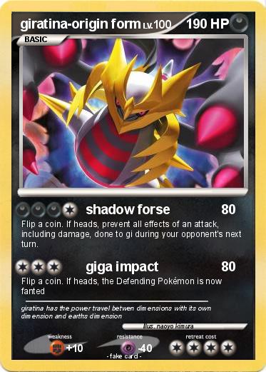 Pokemon giratina-origin form