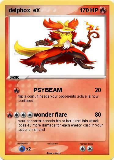 Pokemon delphox  eX