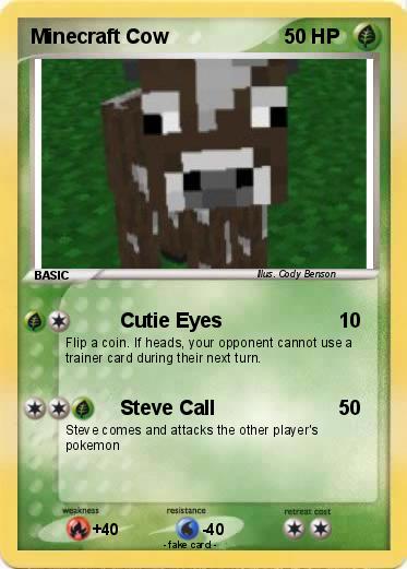 Pokemon Minecraft Cow