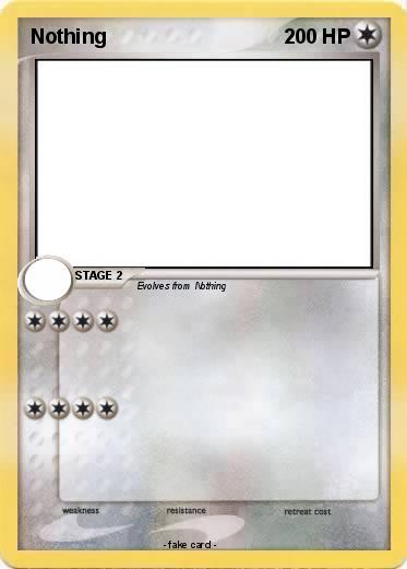 Pokemon Nothing