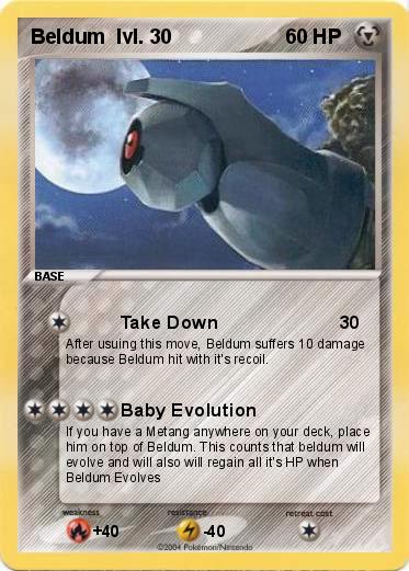 Pokemon Beldum  lvl. 30