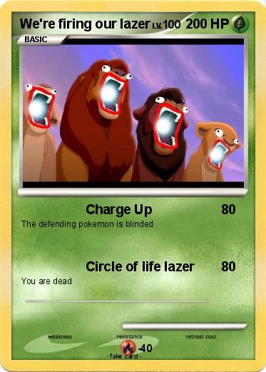 Pokemon We're firing our lazer