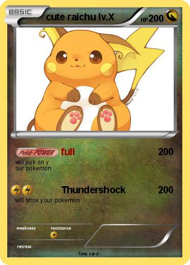 Pokemon cute raichu lv.X