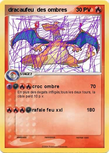 Pokemon dracaufeu  des ombres