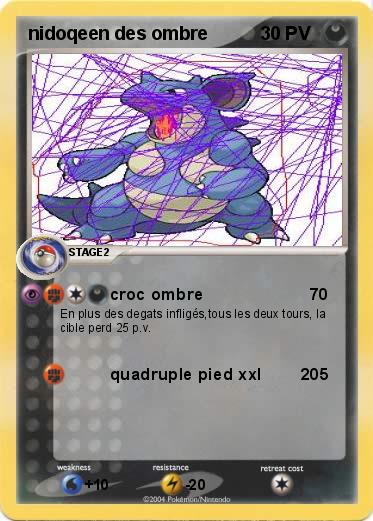 Pokemon nidoqeen des ombre