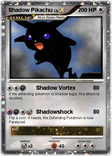 Pokemon Shadow Pikachu