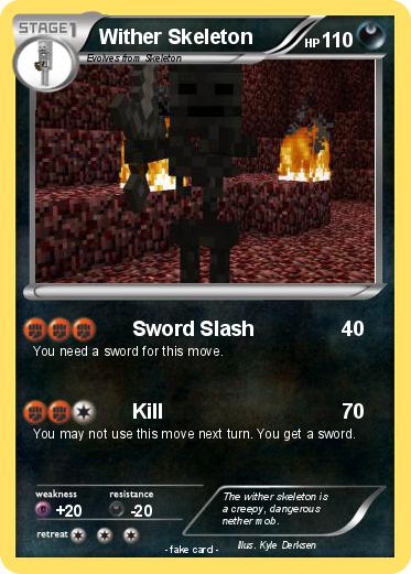 Pokemon Wither Skeleton