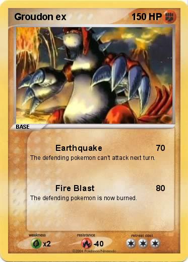 Pokemon Groudon ex