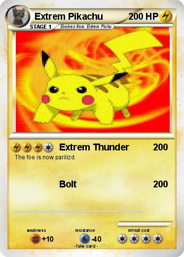 Pokemon Extrem Pikachu