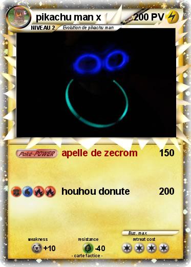 Pokemon pikachu man x
