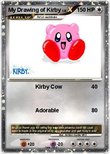 Pokemon My Drawing of Kirby
