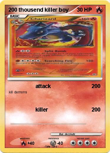 Pokemon 200 thousend killer boy