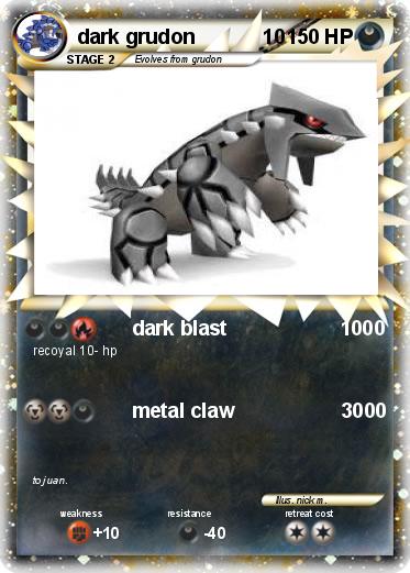 Pokemon dark grudon            10