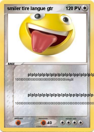 Pokemon smiler tire langue gtr