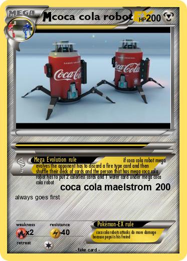 Pokemon coca cola robot